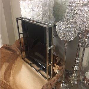 Z Gallerie Metropolitan Tray Black/Silver NWT